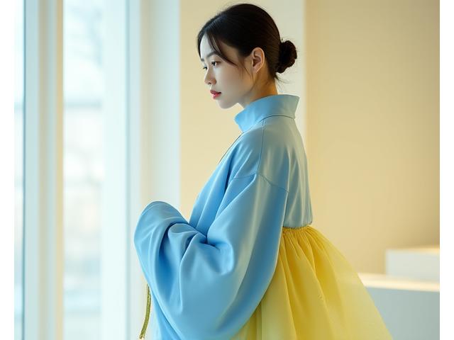 한복 실루엣을 현대적으로 재해석한 스포츠웨어