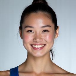 밝게 웃고 있는 올림픽 금메달리스트 김연아 선수
